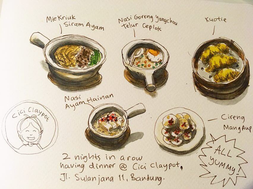 Diciptakan oleh blogger Shasya Pashatama, banyak menu berasal dari Singapura dan Malaysia